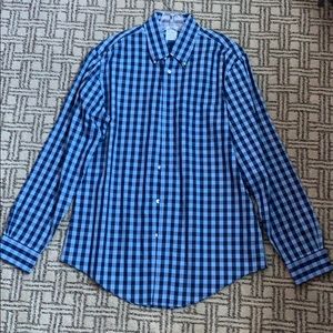 Brooks Brother Blue Checkered Shirt